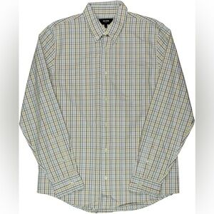 Jack Spade Men's Olney Twill Check Shirt .color: yellow,dark blue,white